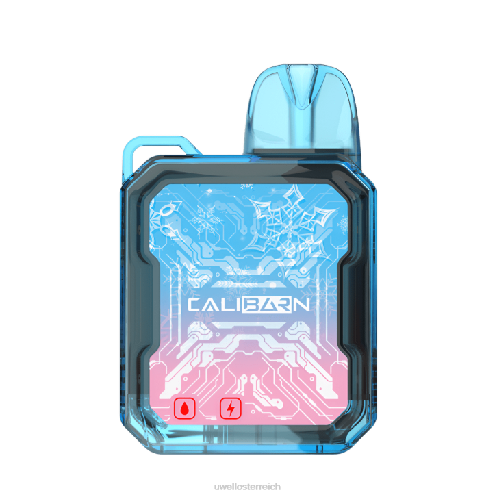 UWELL online shop - UWELL CALIBURN Bar B6000 Einweg-Vaporizer blaues Razz-Eis 60RH277