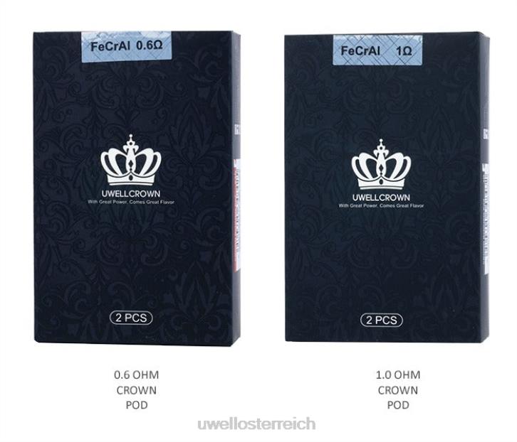 UWELL Österreich - UWELL CROWN Schoten (2er-Pack) 1,0 Ohm 60RH266