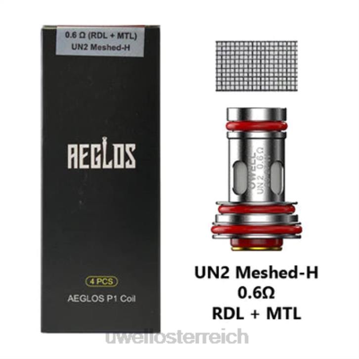 UWELL e-zigarette kaufen - UWELL AEGLOS Spulen | 4 Packung p1 un2 vermascht-h 0,6 Ohm 60RH270