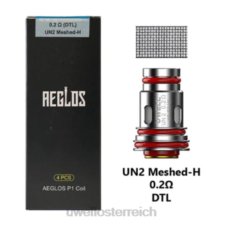 UWELL e-zigarette kaufen - UWELL AEGLOS Spulen | 4 Packung p1 un2 vermascht-h 0,6 Ohm 60RH270
