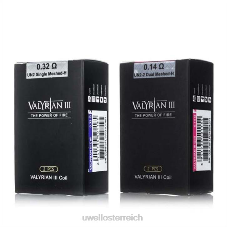 UWELL e-zigarette kaufen - UWELL VALYRIAN 3 Ersatzspulen | 2er-Pack Fecrai 0,14 Ohm 60RH20