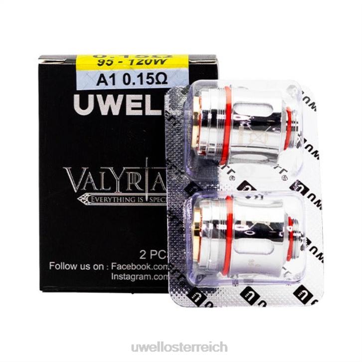 UWELL einweg vape - UWELL VALYRIAN Ersatzspule (2er-Pack) a1 0,15 Ohm 60RH259