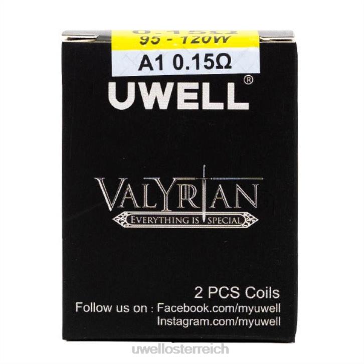 UWELL einweg vape - UWELL VALYRIAN Ersatzspule (2er-Pack) a1 0,15 Ohm 60RH259