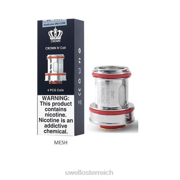 UWELL kaufen - UWELL CROWN 4 Ersatzspulen (4er-Pack) un2 Dual Mesh 0,23 Ohm 60RH184
