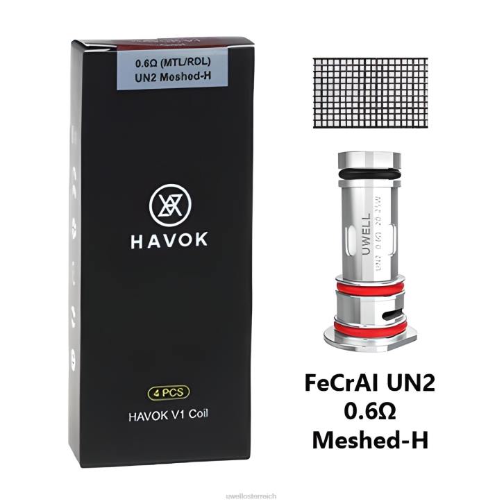 UWELL store - UWELL HAVOK V1 Spulen (4er-Pack) 0,6 Ohm 60RH151